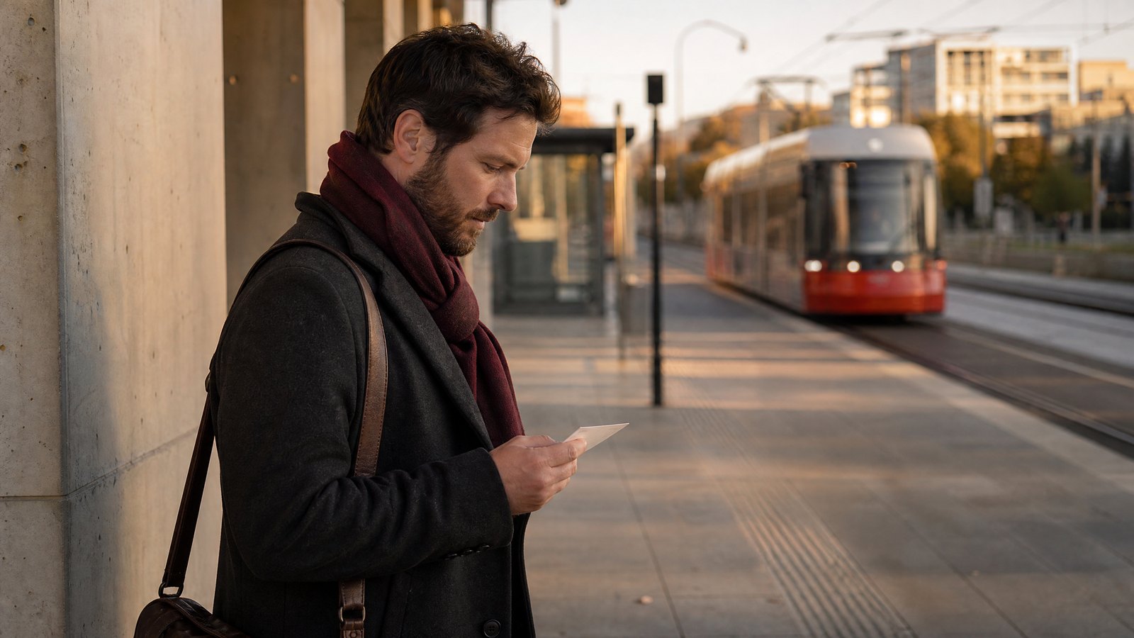 Berliner Tram als alternative Mobilitätsoption während einer Reparatur