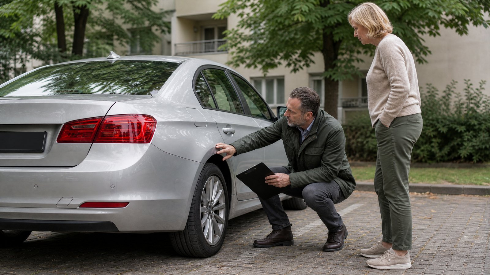 Zustandsprüfung eines Leasingfahrzeugs vor der Rückgabe